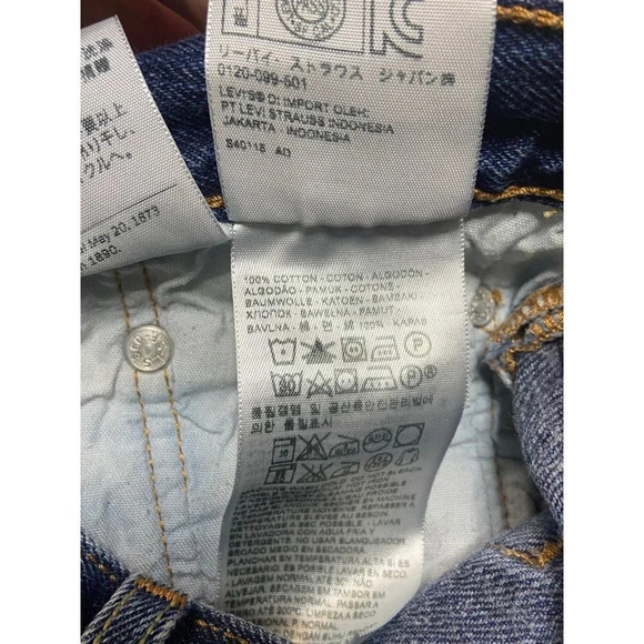 Levi's 501 Original High Rise Button Fly Cut Off Shorts-sz 29 - Picture 6 of 8